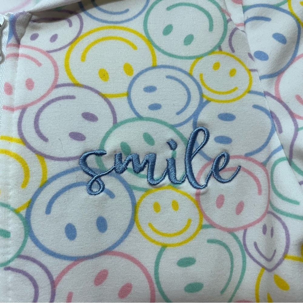 Emma & Elsa Pastel Smiley Face Hoodie Size 10/12 NWT - Picture 5 of 5